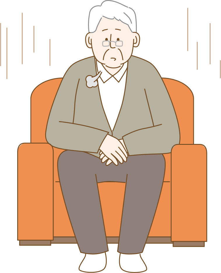 노인 우울증 이미지